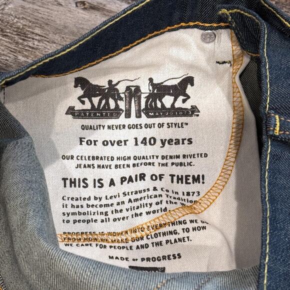 Levis 511 Jeans Mens 31x30 Blue Denim Slim Fit Stretch 2-Way Comfort Mid‎ Rise - Picture 7 of 11